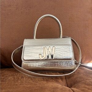 Jason Wu Gold Croc-Embossed Crossbody Bag